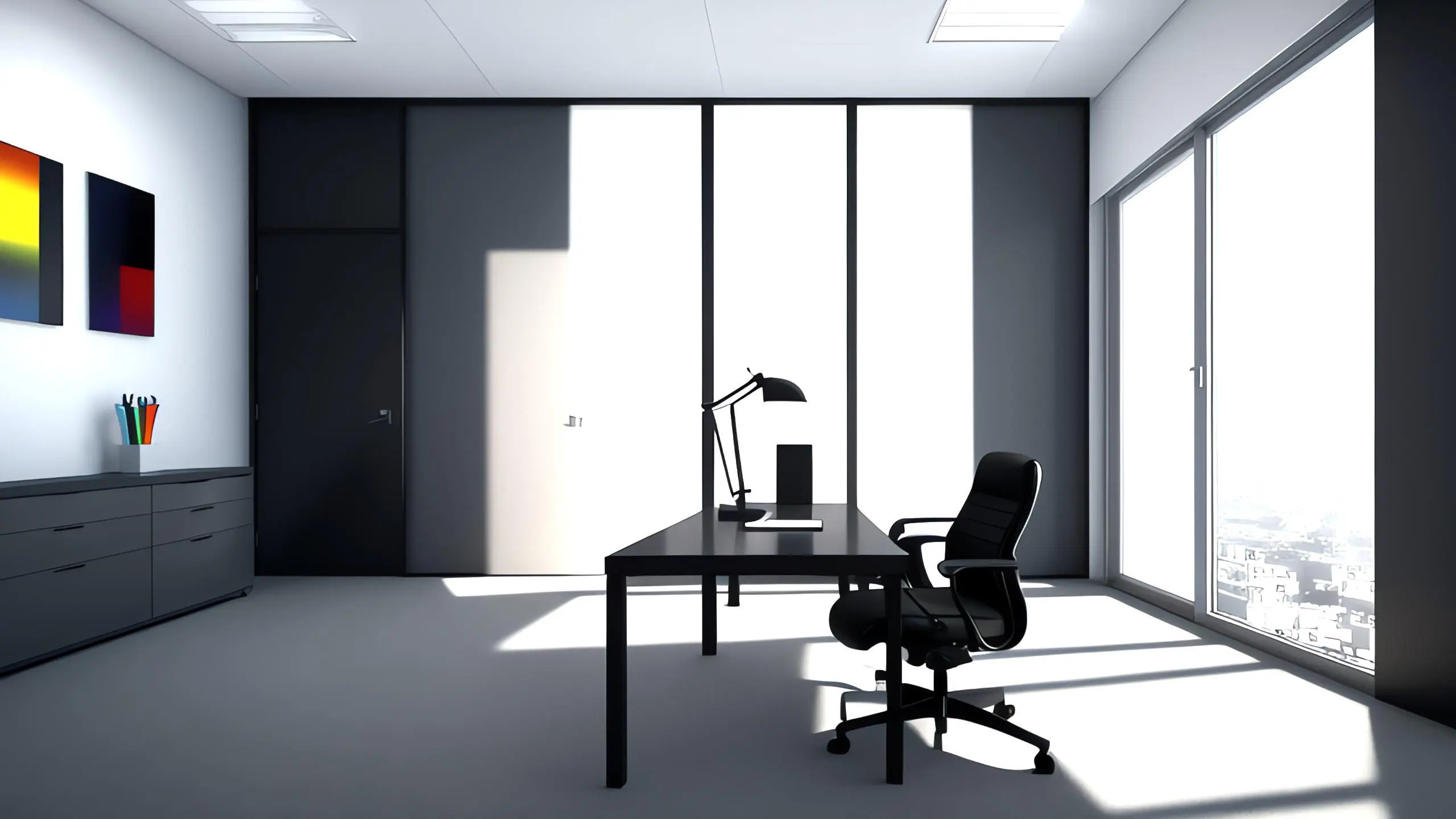MODERNES B&Uuml;RO MIT VIEL LICHT
